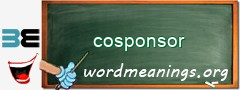 WordMeaning blackboard for cosponsor